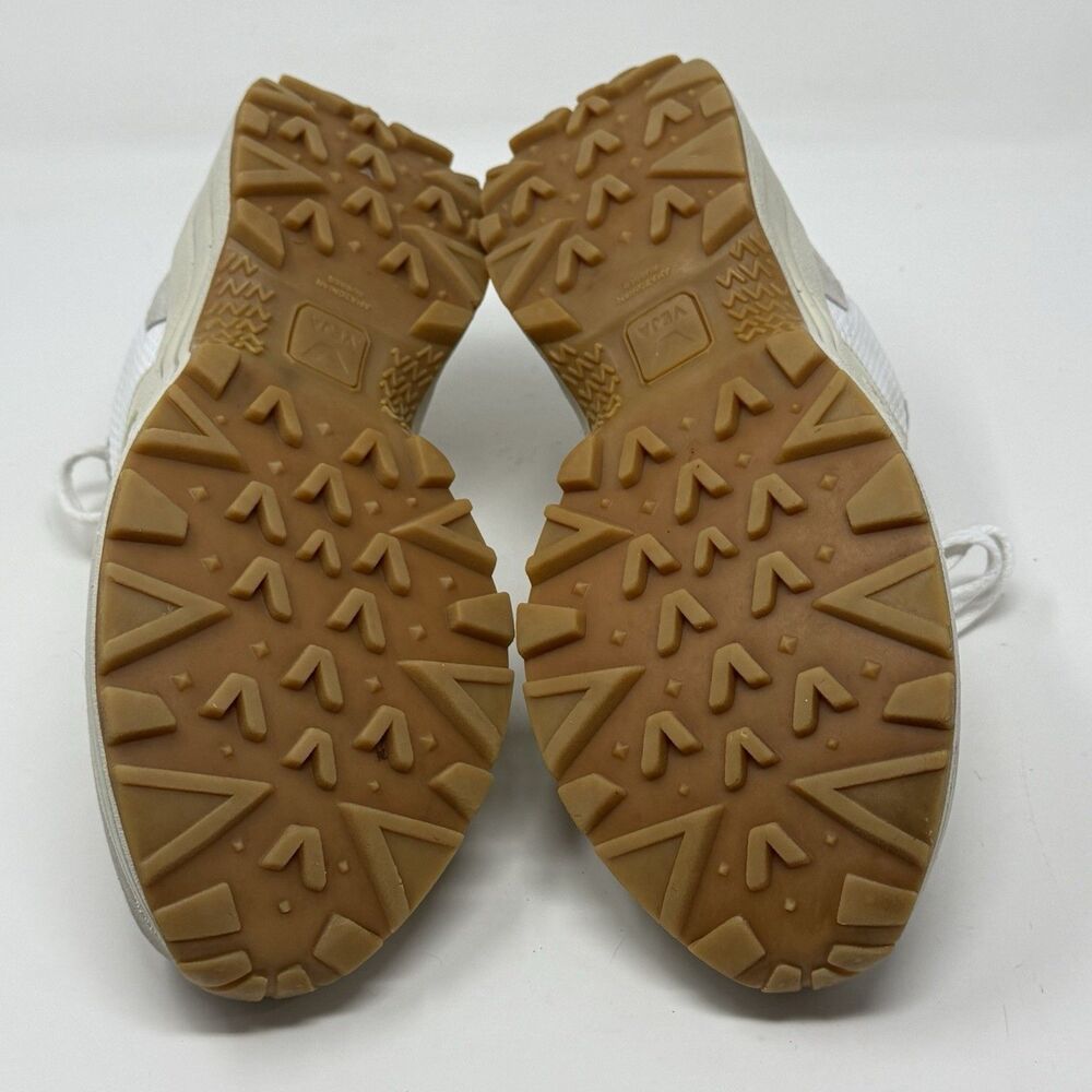 Veja Venturi Alveomesh Shoes Womens 8 White Beige Mesh Suede Comfort Sneakers - Picture 15 of 16